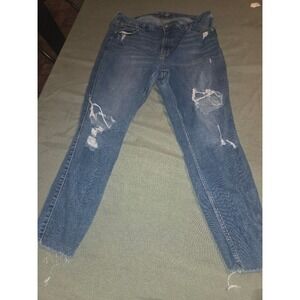 Old Navy Distressed Skinny Jeans Blue Size 16 Set of 2